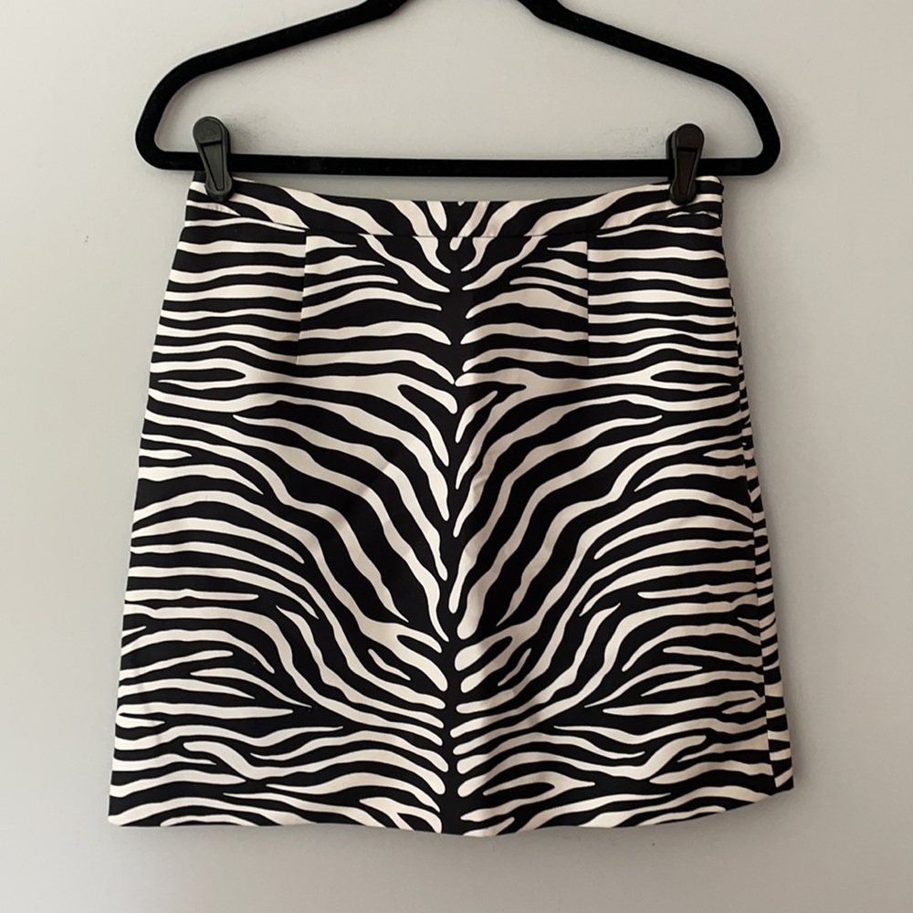 Michael Kors Collection Zebra Print Mini Skirt